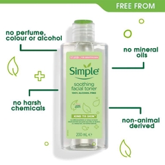 Nước hoa hồng Simple Kind to Skin Soothing Facial Toner