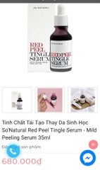 Serum tái tạo da sinh học Red Peel Tingle