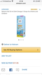 DHA Drops - DHA dạng giọt cho bé từ 3 tháng tới 5 tuổi của Anh