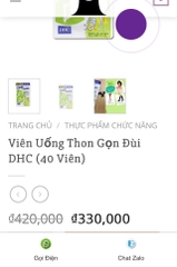 Viên Uống Hỗ Trợ Cải Thiện Mỡ Đùi DHC Nhật Bản