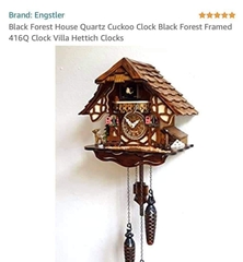 Đồng hồ treo tường Cuckoo Black Forest 416Q Clock Villa