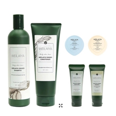 Cặp dầu gội xả gừng trắng kích mọc tóc Weilaiya Ginger