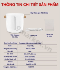 Thùng gạo hút chân không thông minh Iving & Living HAZ-RV5L