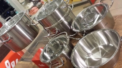 Bộ nồi Fissler Original Profi Collection 4 nồi 1 chảo nắp kính