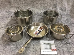 Bộ nồi Fissler Original Profi Collection 4 nồi 1 chảo nắp kính