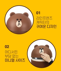 Tủ lạnh mini đựng mỹ phẩm Ccomo Line Friends