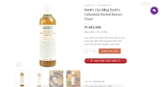 Nước hoa hồng Calendula Herbal Extract Alcohol-Free Toner