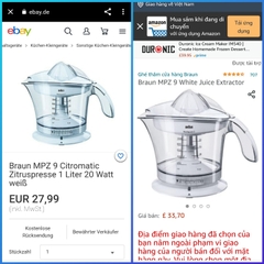 Máy vắt cam Braun MPZ9