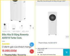 Máy Lạnh Di Động Rowenta AU5010 Turbo Cool