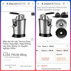 Máy vắt cam Taurus Easy Press 300