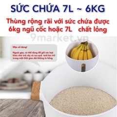 Thùng gạo hút chân không thông minh Iving & Living HAZ-RV5L