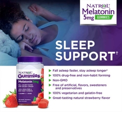 KẸO NGỦ DINH DƯỠNG - NATROL GUMMIES MELATONIN 5MG