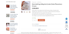 Kem dưỡng tái tạo da nhau thai cừu Celes Placentary Cream