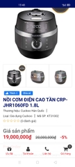 Nồi cơm điện cao tầng CRP - JHR 1060FD 1,8L