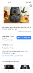 Nồi chiên không dầu Philips HD9216/40