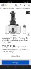 Máy ép chậm Moulinex ZU600110