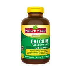 Viên uống Nature Made Calcium Magnesium Zinc With Vitamin D3