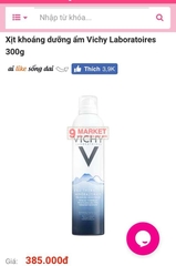 Xịt khoáng dưỡng da Vichy Mineralizing Thermal Water - Pháp