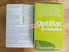 Men Vi Sinh Hỗ Trợ Cải Thiện Táo Bón Optibac Của Anh, 30 gói