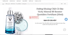 Dưỡng chất khoáng cô đặc Vichy Mineral 89