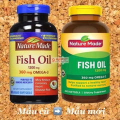 Omega 3 Nature Made Fish Oil 1200mg - 200V