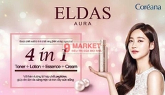 Serum tế bào gốc Eldas Aura Shine Gold Pearl Premium Peptide All in One