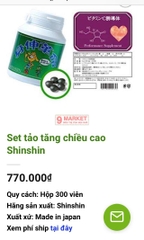 Viên tảo Shinshin Kakumei Nhật Bản - Hỗ trợ tăng chiều cao cho trẻ