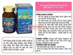 Viên uống trị Gout Anserine Minami Nhật Bản