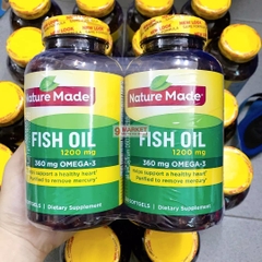 Omega 3 Nature Made Fish Oil 1200mg - 200V