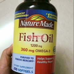 Omega 3 Nature Made Fish Oil 1200mg - 200V