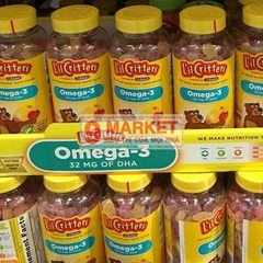 Kẹo Dẻo Omega 3 + DHA Gummy Fish 180V