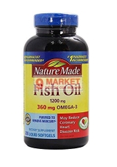 Omega 3 Nature Made Fish Oil 1200mg - 200V