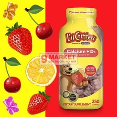 Kẹo dẻo L’il Critters Calcium Gummy Bears bổ sung Vitamin D3.