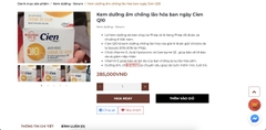 Kem Dưỡng Ẩm Chống Lão Hóa Ngày & Đêm Cien Q10 Anti Falten