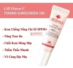 Kem chống nắng Cell Fusion C Toning Sunscreen 100 nâng tông da