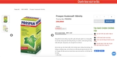 Thuốc ho Prospan Đức cho bé