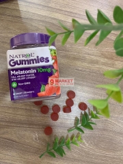 KẸO DẺO CHỐNG MẤT NGỦ NATROL NONGMO VỊ DÂU