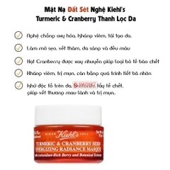Mặt nạ nghệ Kiehl’s Turmeric & Cranberry Seed Energizing Radiance Masque