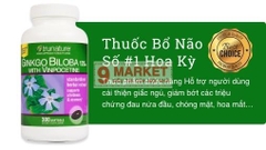 Trunature Ginkgo Biloba 120mg – Viên bổ não giúp tăng cường trí nhớ, chiết xuất từ thiên nhiên