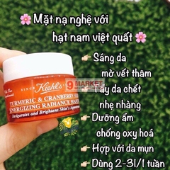 Mặt nạ nghệ Kiehl’s Turmeric & Cranberry Seed Energizing Radiance Masque