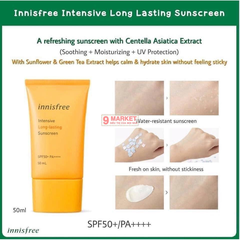 Kem Chống Nắng Innisfree Perfect UV Protection Cream Triple Care SPF 50+ PA+++