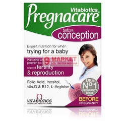 Viên uống Vitabiotics Pregnacare Before Conception cho phụ nữ chuẩn bị mang thai