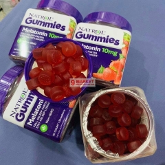 KẸO DẺO CHỐNG MẤT NGỦ NATROL NONGMO VỊ DÂU