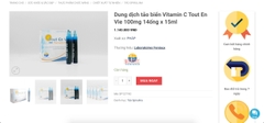 Dung dịch tảo biển Vitamin C Tout En Vie 100mg