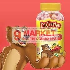 Kẹo dẻo L’il Critters Calcium Gummy Bears bổ sung Vitamin D3.