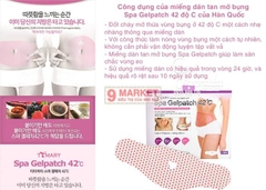 SPA GEL PATCH 42°C – miếng dán tan mỡ bụng