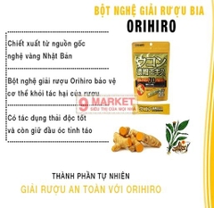 Bột nghệ giải rượu Orihiro Nhật bản