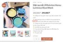 Mặt Nạ Mắt JM Solution Honey Luminous Royal Propolis Eye Patch Black