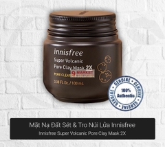 Mặt nạ đất sét Super Volcanic Pore Clay Mask 2X