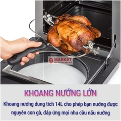 Nồi chiên không dầu Klarstein 14l điện tử AeroVital Easy Touch Hot Air Fryer